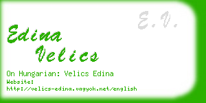 edina velics business card